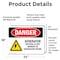 Signmission Generator Neutral Is Not Bonded, 24 in W x Rectangle, Vinyl Decal OS-2PACK-DS-D-1824-L-2206 - alternate 3